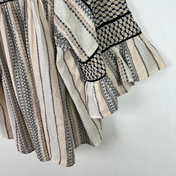 Free People Running On A Dream Top Embroidered Size Large L GUC L2537 - Picture 14 of 16